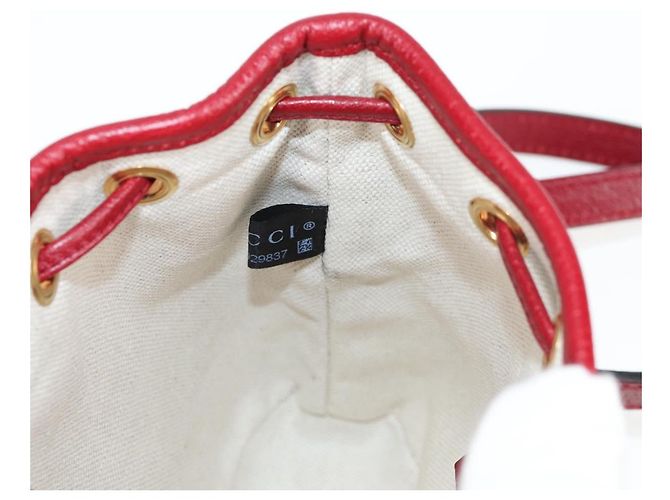 Borsa di collaborazione GUCCI Micro GG Supreme Doraemon in PVC beige 647801 Auth 138992SAM D'oro - vista 20