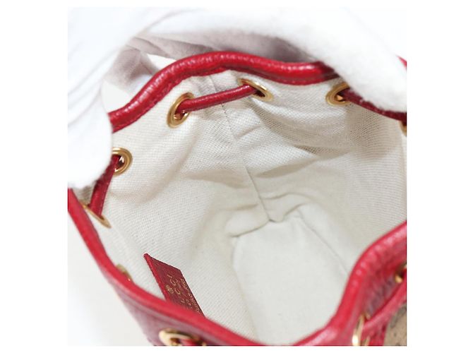 Borsa di collaborazione GUCCI Micro GG Supreme Doraemon in PVC beige 647801 Auth 138992SAM D'oro - vista 21