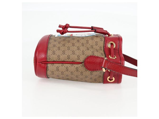 Borsa di collaborazione GUCCI Micro GG Supreme Doraemon in PVC beige 647801 Auth 138992SAM D'oro - vista 4