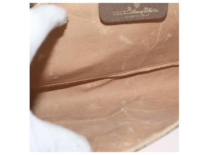 Gucci Borsa a Spalla GG Supreme PVC Beige Oro 904 02 050 Auth BA10453 D'oro - vista 17