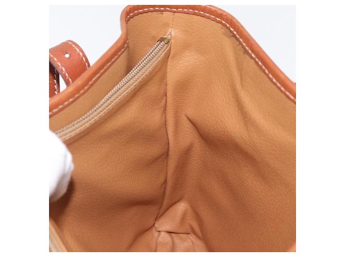 Céline Borsa tote in tela Macadam CELINE in pelle PVC marrone oro Auth 172185 D'oro - vista 19