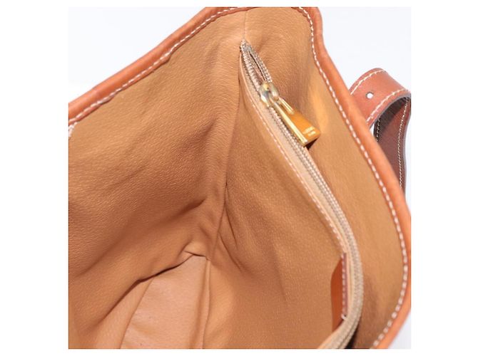 Céline Borsa tote in tela Macadam CELINE in pelle PVC marrone oro Auth 172185 D'oro - vista 20