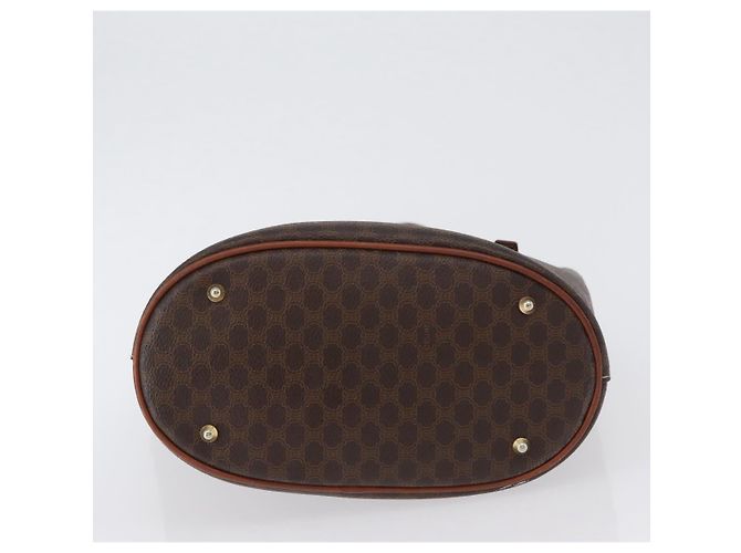 Céline Borsa tote in tela Macadam CELINE in pelle PVC marrone oro Auth 172185 D'oro - vista 5