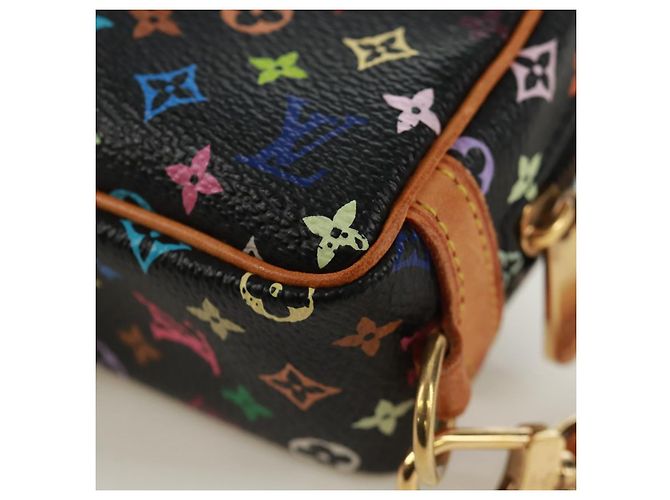 LOUIS VUITTON Pochette Wapity Monogram Multicolore Nera M58034 Auth 168949V Nero - vista 16