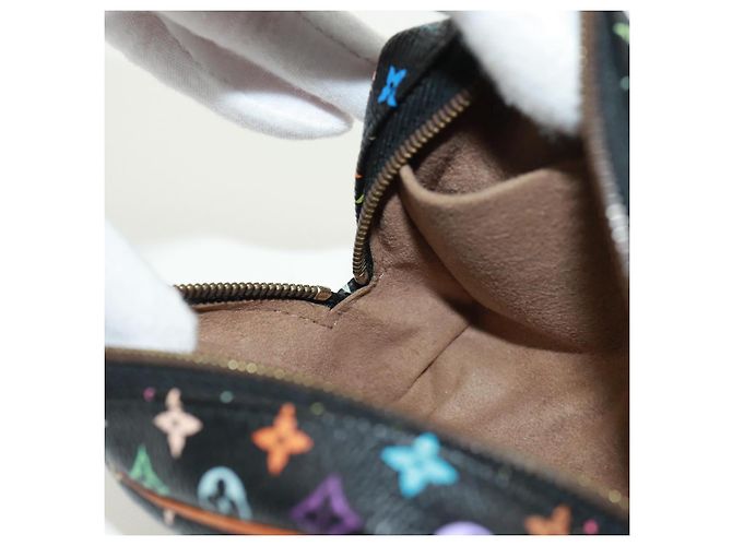 LOUIS VUITTON Pochette Wapity Monogram Multicolore Nera M58034 Auth 168949V Nero - vista 19