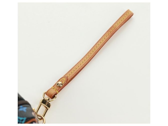LOUIS VUITTON Pochette Wapity Monogram Multicolore Nera M58034 Auth 168949V Nero - vista 7