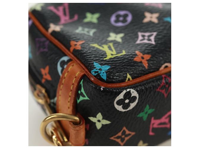 LOUIS VUITTON Pochette Wapity Monogram Multicolore Nera M58034 Auth 168949V Nero - vista 8
