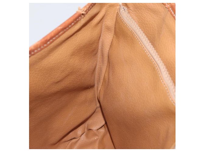 Céline Borsa tote in tela Macadam CELINE in pelle PVC marrone oro Auth bs33451 D'oro - vista 19