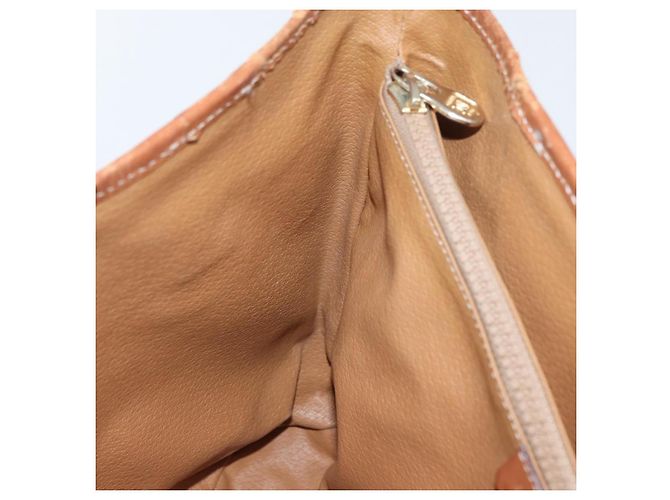 Céline Borsa tote in tela Macadam CELINE in pelle PVC marrone oro Auth bs33451 D'oro - vista 22