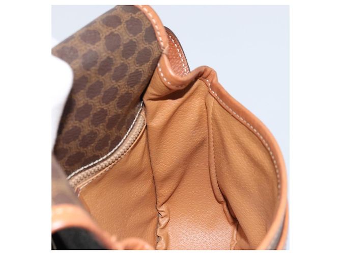 Céline Borsa a spalla in tela Macadam CELINE in pelle PVC marrone oro Auth ep13426 D'oro - vista 21