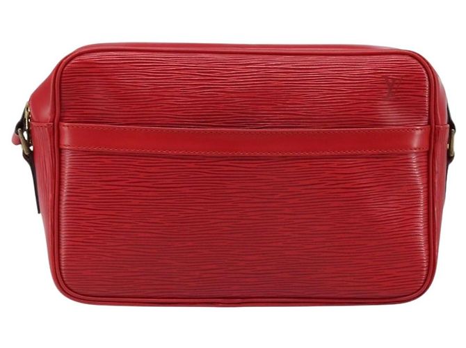 LOUIS VUITTON Borsa a Spalla Epi Trocadero 27 Rossa M52317 LV Auth ep13476 Rosso - vista 13