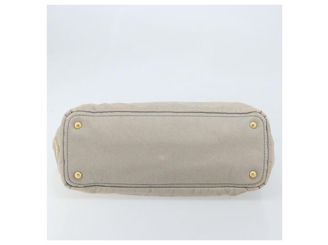 PRADA Borsa Canapa PM in tela 2way grigio oro Auth bs33424 Marrone D'oro - vista 5