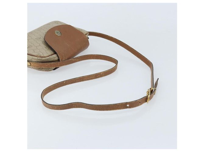 Christian Dior Borsa a spalla in tela a nido d'ape PVC beige oro Auth ka2612 D'oro - vista 7
