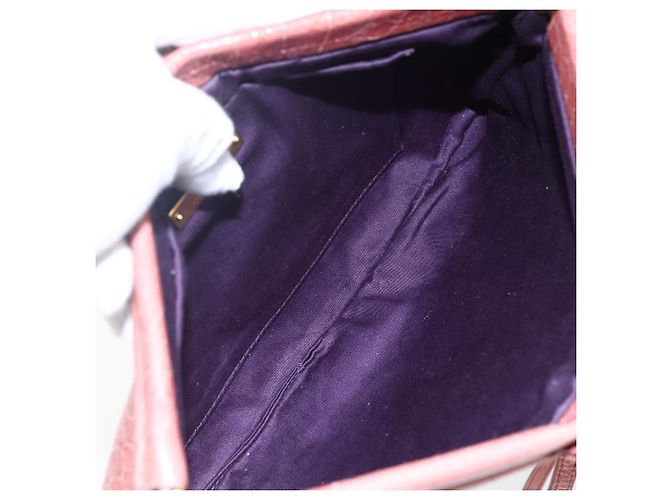 Borsa a Spalla Miu Miu in Pelle Rosa Oro Auth ep13395 D'oro - vista 11