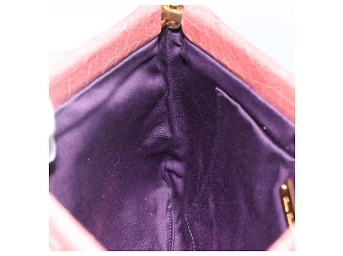 Borsa a Spalla Miu Miu in Pelle Rosa Oro Auth ep13395 D'oro - vista 19