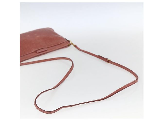 Borsa a Spalla Miu Miu in Pelle Rosa Oro Auth ep13395 D'oro - vista 7