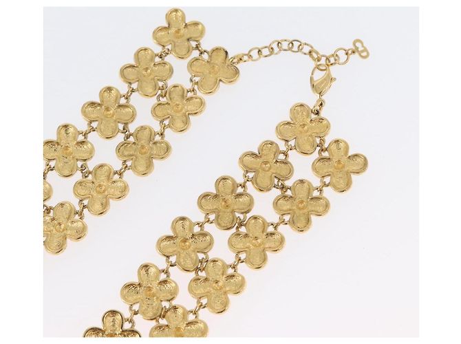 Collana Christian Dior metallo dorato Auth 165838SAV - vista 10