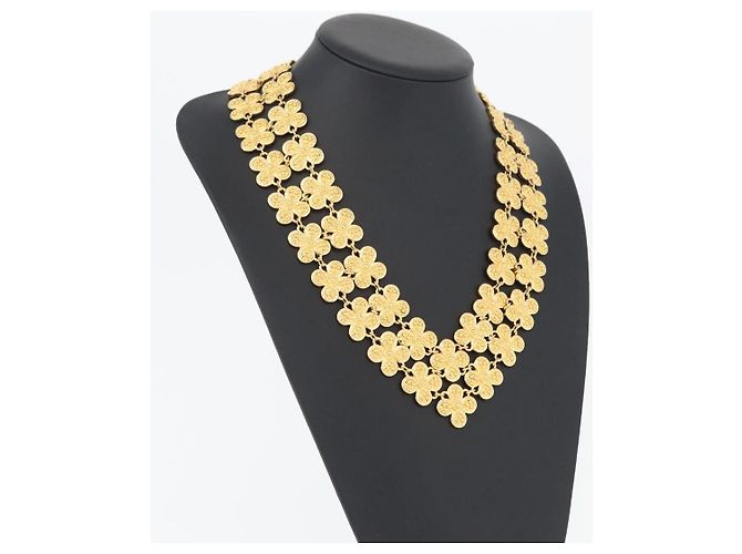Collana Christian Dior metallo dorato Auth 165838SAV - vista 15