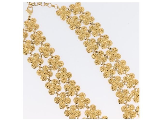 Collana Christian Dior metallo dorato Auth 165838SAV - vista 5