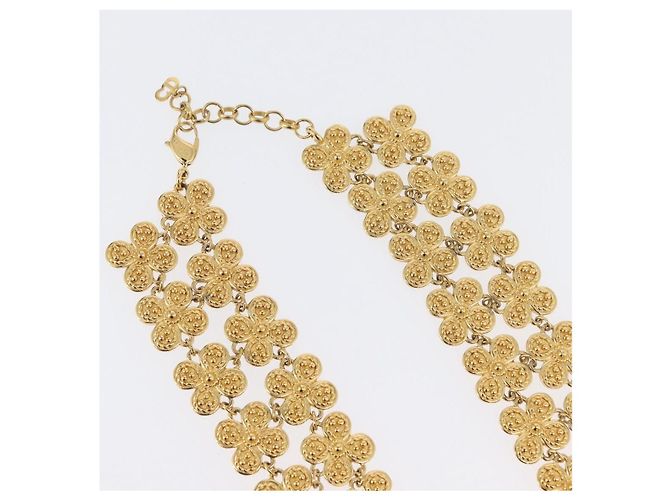 Collana Christian Dior metallo dorato Auth 165838SAV - vista 6