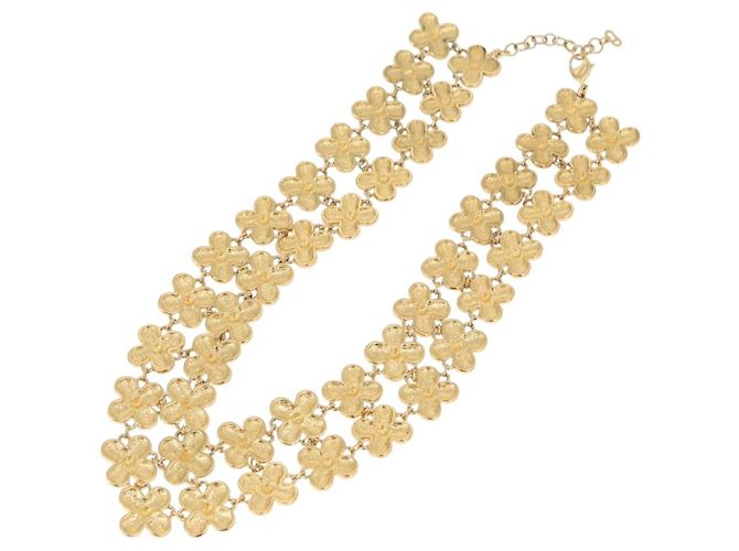 Collana Christian Dior metallo dorato Auth 165838SAV - vista 7