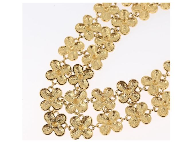 Collana Christian Dior metallo dorato Auth 165838SAV - vista 8
