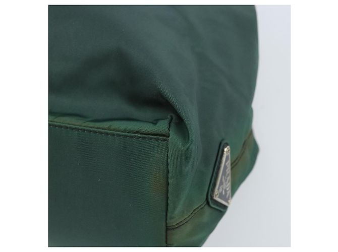 PRADA Borsa a mano in nylon verde argento Auth 172255 - vista 15