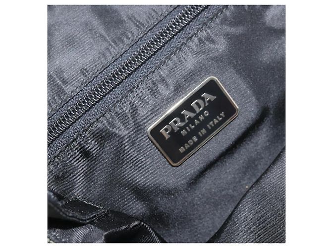 PRADA Borsa a mano in nylon verde argento Auth 172255 - vista 18