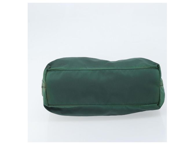 PRADA Borsa a mano in nylon verde argento Auth 172255 - vista 5