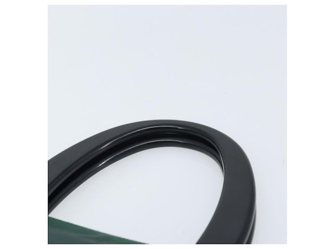 PRADA Borsa a mano in nylon verde argento Auth 172255 - vista 8