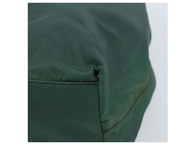 PRADA Borsa a mano in nylon verde argento Auth 172255 - vista 9