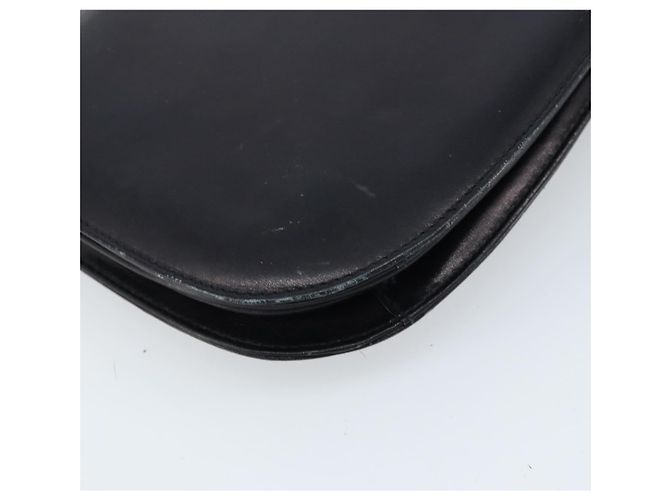 Céline Borsa a Spalla in Pelle Nera e Oro Auth 166854 Nero D'oro - vista 16