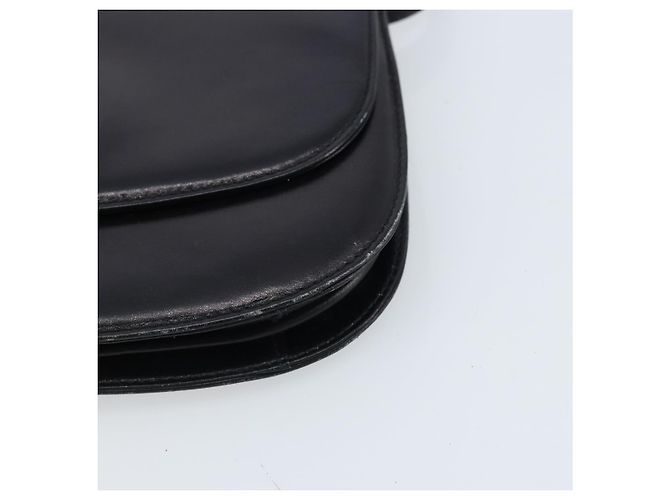 Céline Borsa a Spalla in Pelle Nera e Oro Auth 166854 Nero D'oro - vista 9