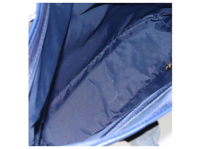 MCM Vicetos Logogram Tote Bag Nylon Navy Auth 173532 Marineblau - Ansicht 15