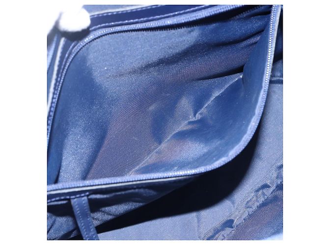 MCM Vicetos Logogram Tote Bag Nylon Navy Auth 173532 Marineblau - Ansicht 20