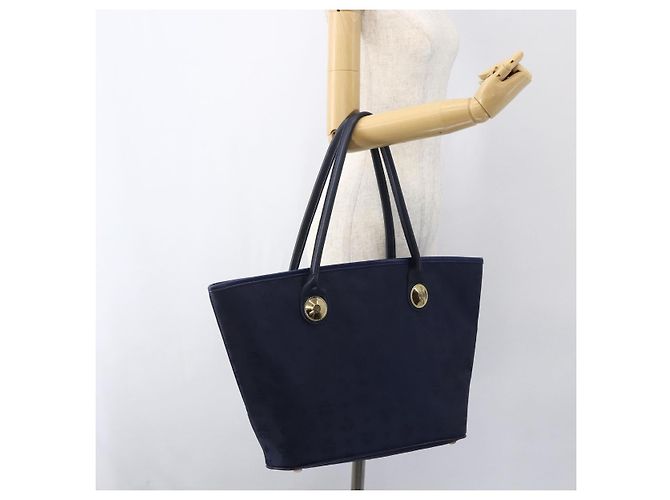 MCM Vicetos Logogram Tote Bag Nylon Navy Auth 173532 Marineblau - Ansicht 21