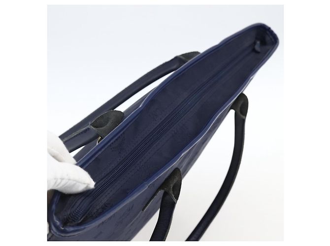 MCM Vicetos Logogram Tote Bag Nylon Navy Auth 173532 Marineblau - Ansicht 6