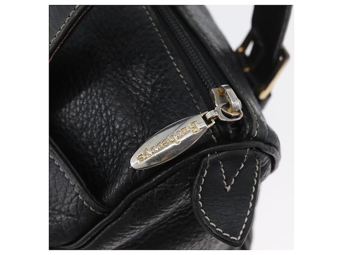 Borsa a mano Burberry in pelle nera e oro Auth bs33429 Nero D'oro - vista 10