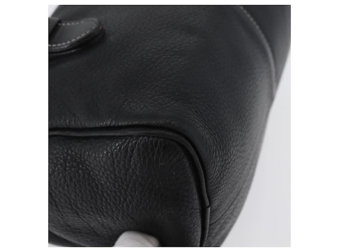 Borsa a mano Burberry in pelle nera e oro Auth bs33429 Nero D'oro - vista 14