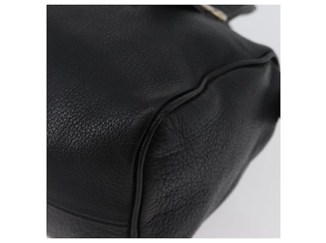 Borsa a mano Burberry in pelle nera e oro Auth bs33429 Nero D'oro - vista 15
