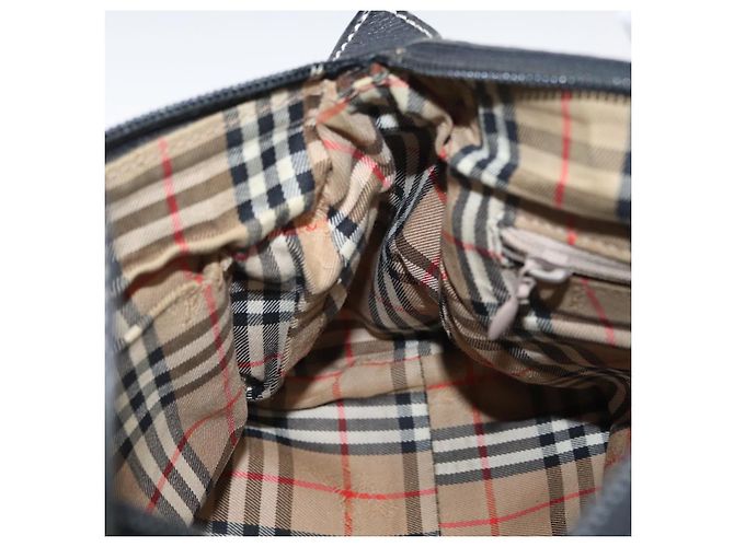 Borsa a mano Burberry in pelle nera e oro Auth bs33429 Nero D'oro - vista 19