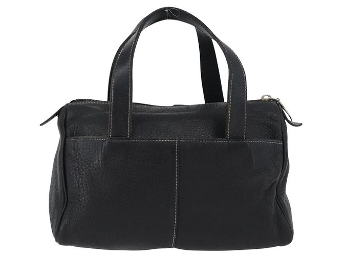Borsa a mano Burberry in pelle nera e oro Auth bs33429 Nero D'oro - vista 2