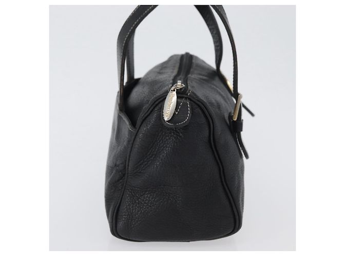 Borsa a mano Burberry in pelle nera e oro Auth bs33429 Nero D'oro - vista 4