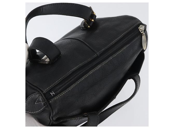 Borsa a mano Burberry in pelle nera e oro Auth bs33429 Nero D'oro - vista 6