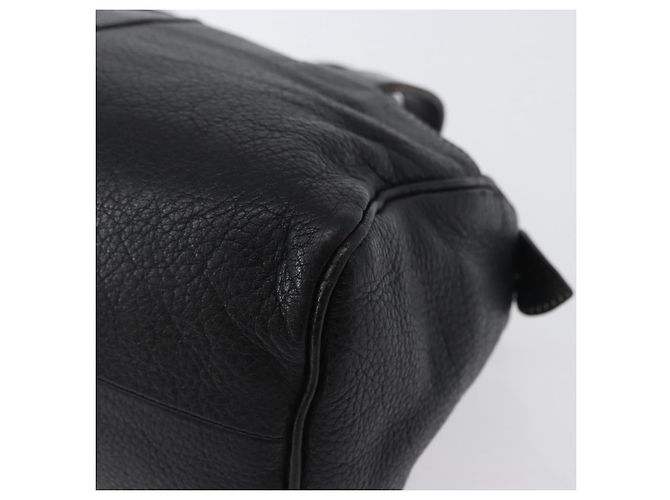 Borsa a mano Burberry in pelle nera e oro Auth bs33429 Nero D'oro - vista 9