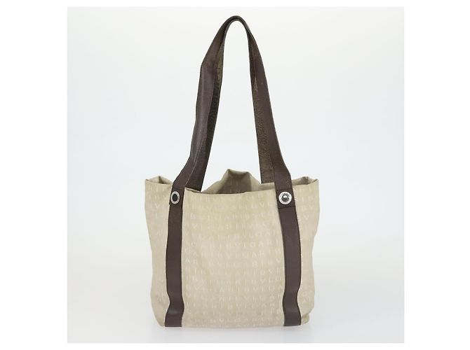 Céline Borsa Macadam PVC 3 pezzi marrone Auth 155245 di CELINE Bvlgari Salvatore Ferragamo Beige - vista 10