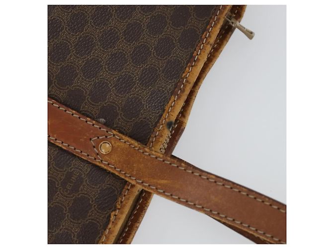 Céline Borsa Macadam PVC 3 pezzi marrone Auth 155245 di CELINE Bvlgari Salvatore Ferragamo Beige - vista 7