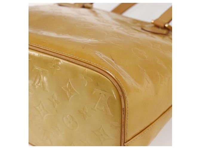 LOUIS VUITTON Borsa a mano Monogram Vernis Houston Gialla M91121 LV Auth ka2560 Giallo - vista 15