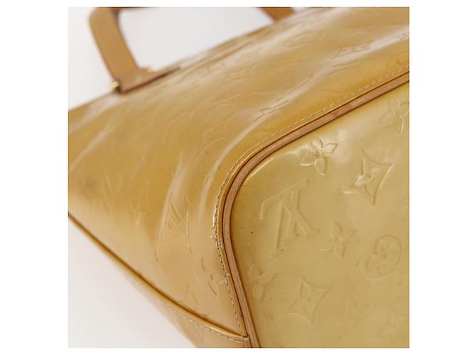 LOUIS VUITTON Borsa a mano Monogram Vernis Houston Gialla M91121 LV Auth ka2560 Giallo - vista 16