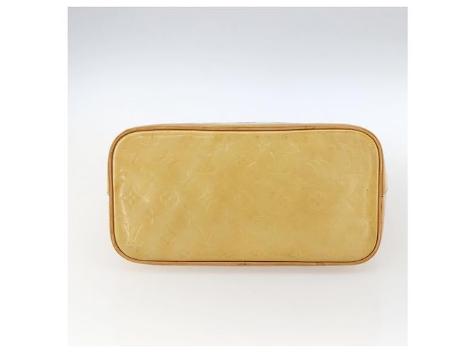 LOUIS VUITTON Borsa a mano Monogram Vernis Houston Gialla M91121 LV Auth ka2560 Giallo - vista 5